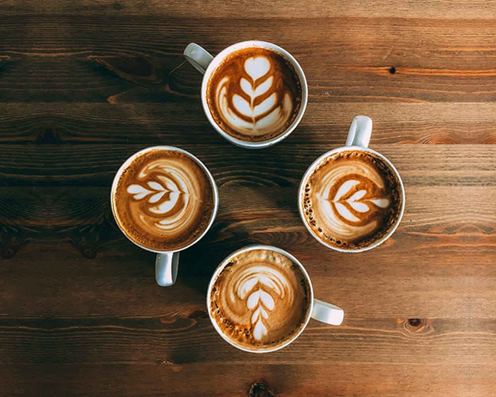 Student latte art work