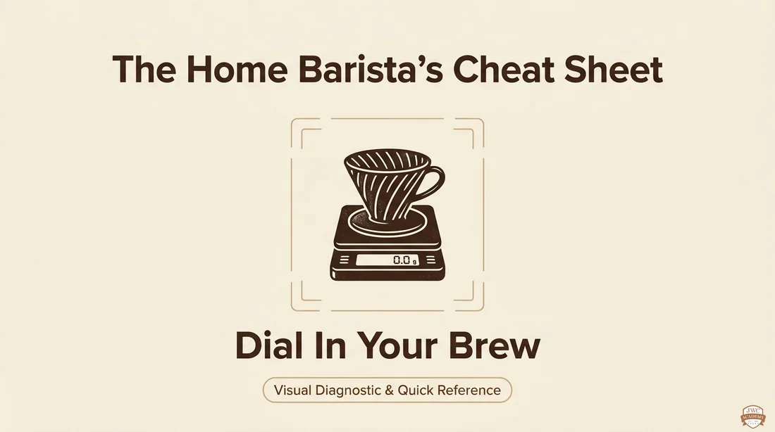 家用咖啡 dial-in 速查信息图