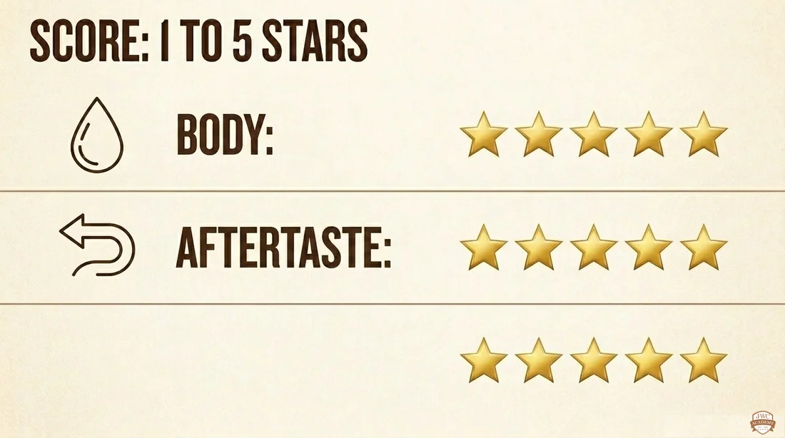杯测评分 body 余韵信息图
