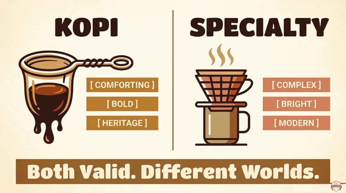 Kopi 与精品定位对比信息图