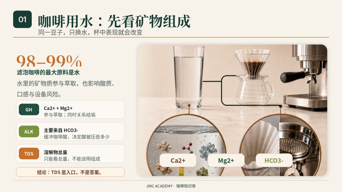 咖啡用水指南：矿物质如何决定一杯咖啡的风味