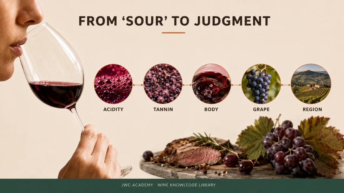 From “just sour” to reading structure
