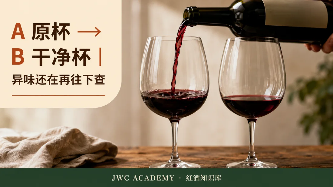 一次只改一个变量：先换杯 A/B