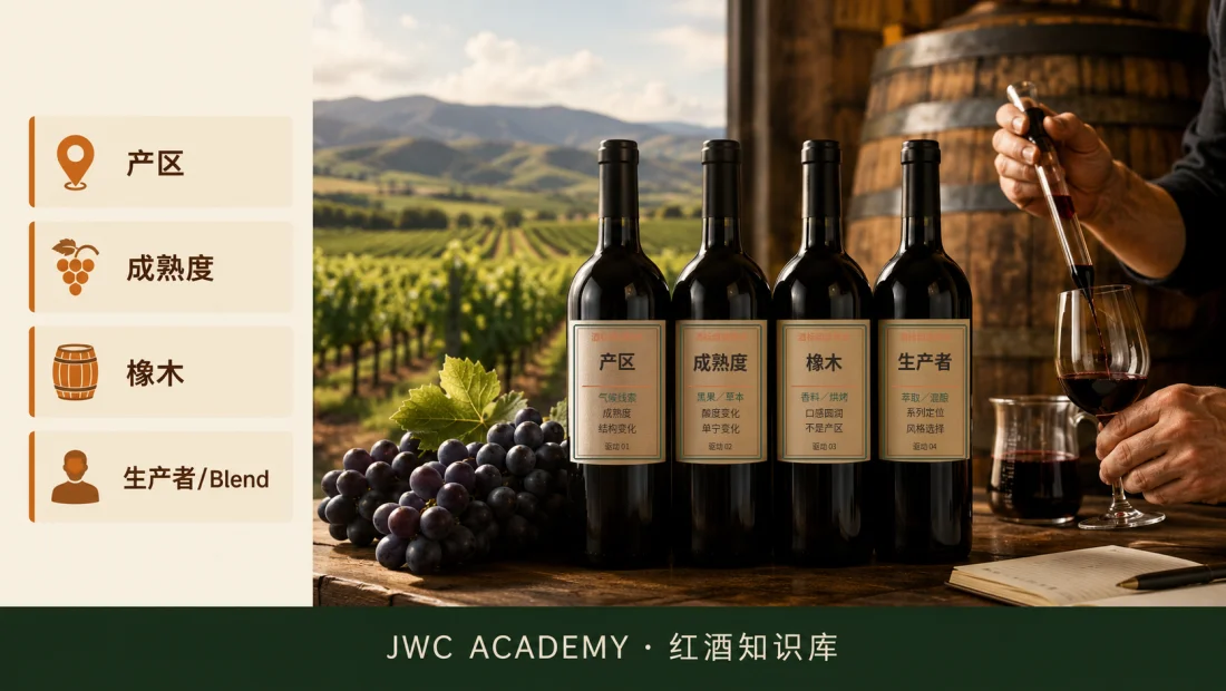 比较 Cabernet 的四个风格驱动