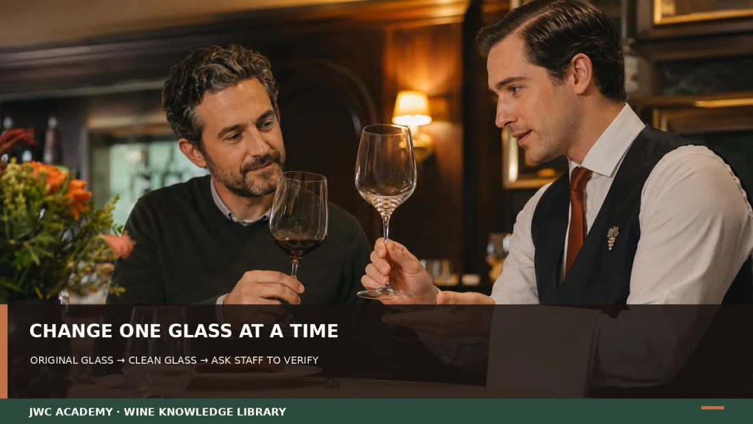 Clean glass → verify → then decide