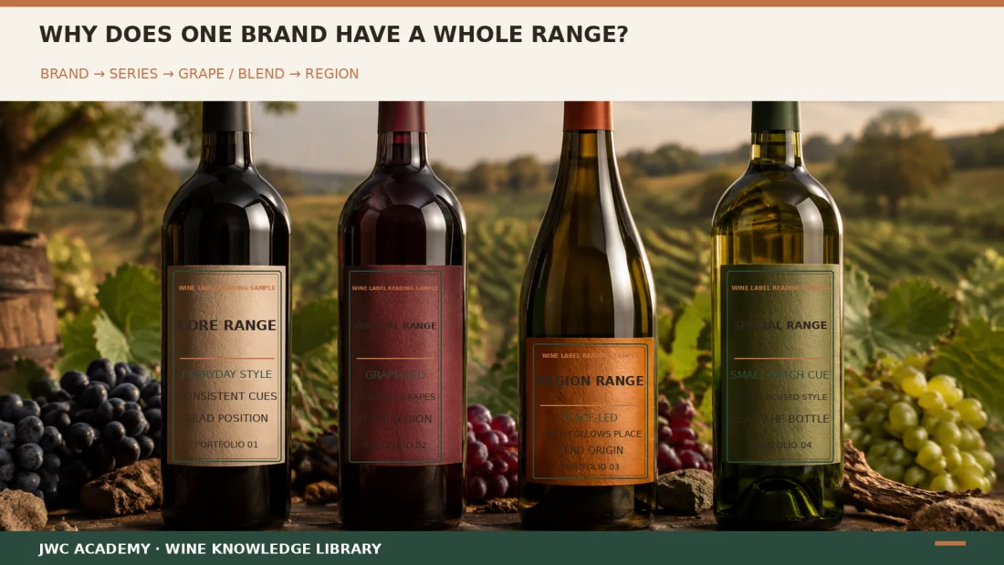 Brand → series → grape → region, read inward